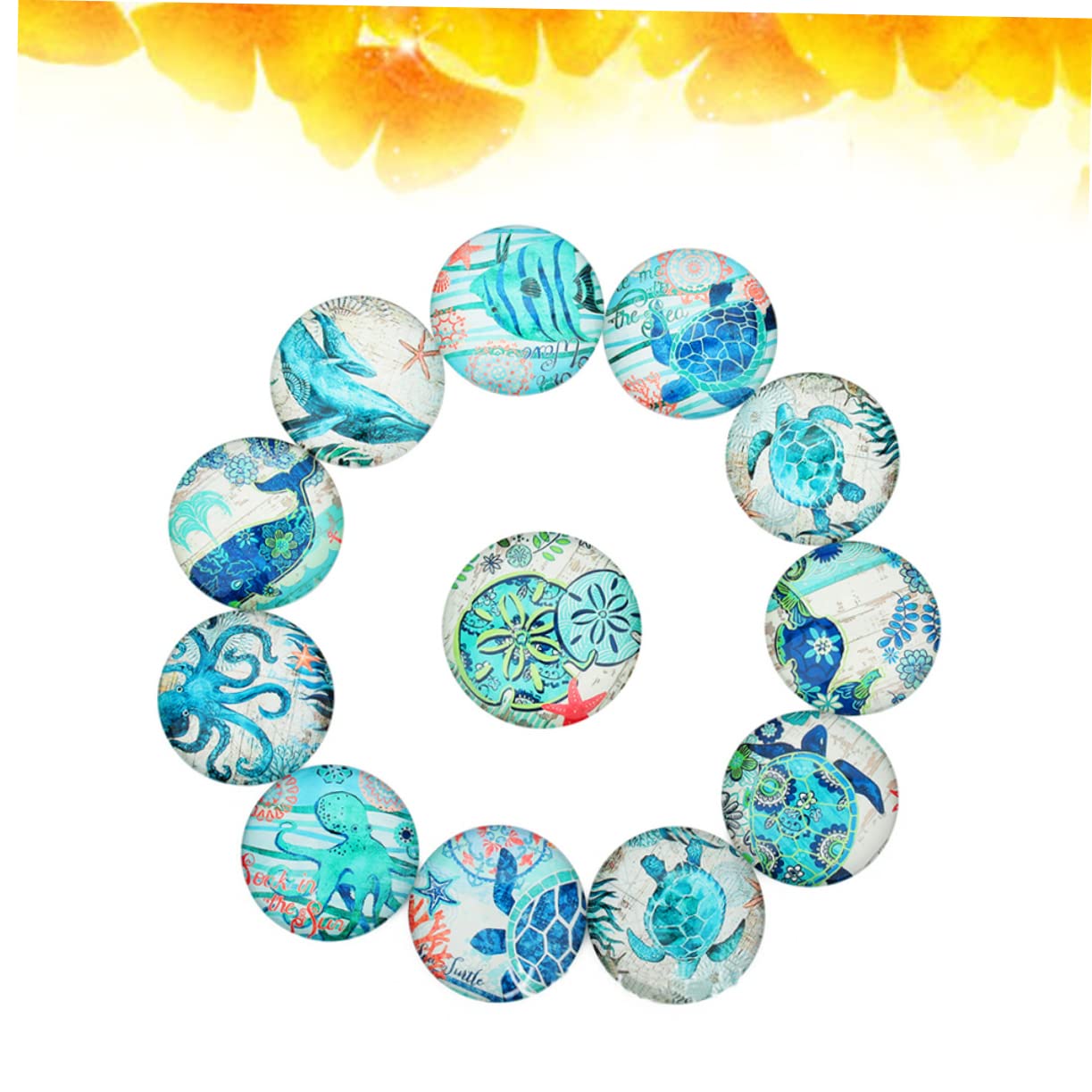 STOBOK 3 Set di Accessori per La Creazione di Gioielli in Adesivo in con Motivo A Pesci Marini per Decorazioni Uniche 20 Pezzi * 3