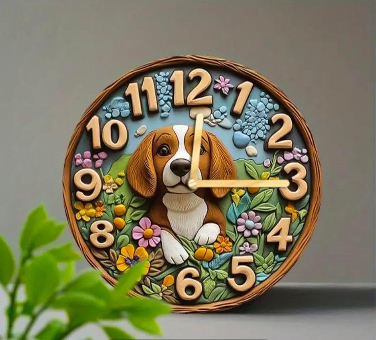 リアル】壁掛け ペット時計 かわいい ビーグル インテリア 【公式通販】