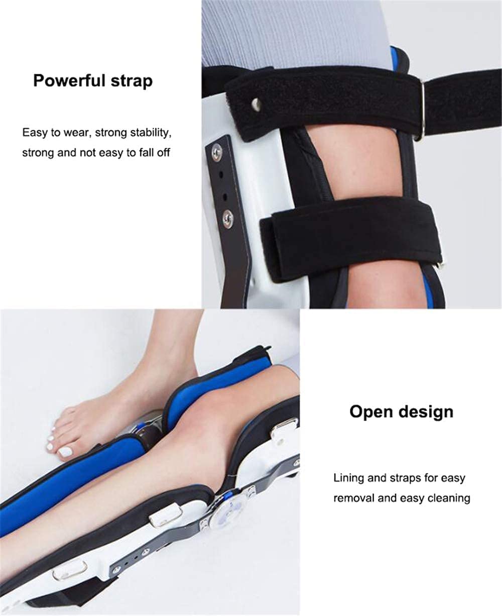 Soporte Ajustable para la articulación del Tobillo de la Pierna, Rodillera ROM con bisagras, para Lesiones ACL/ligamento/Deportivas, Fractura, recuperación postoperatoria, protección de menisco