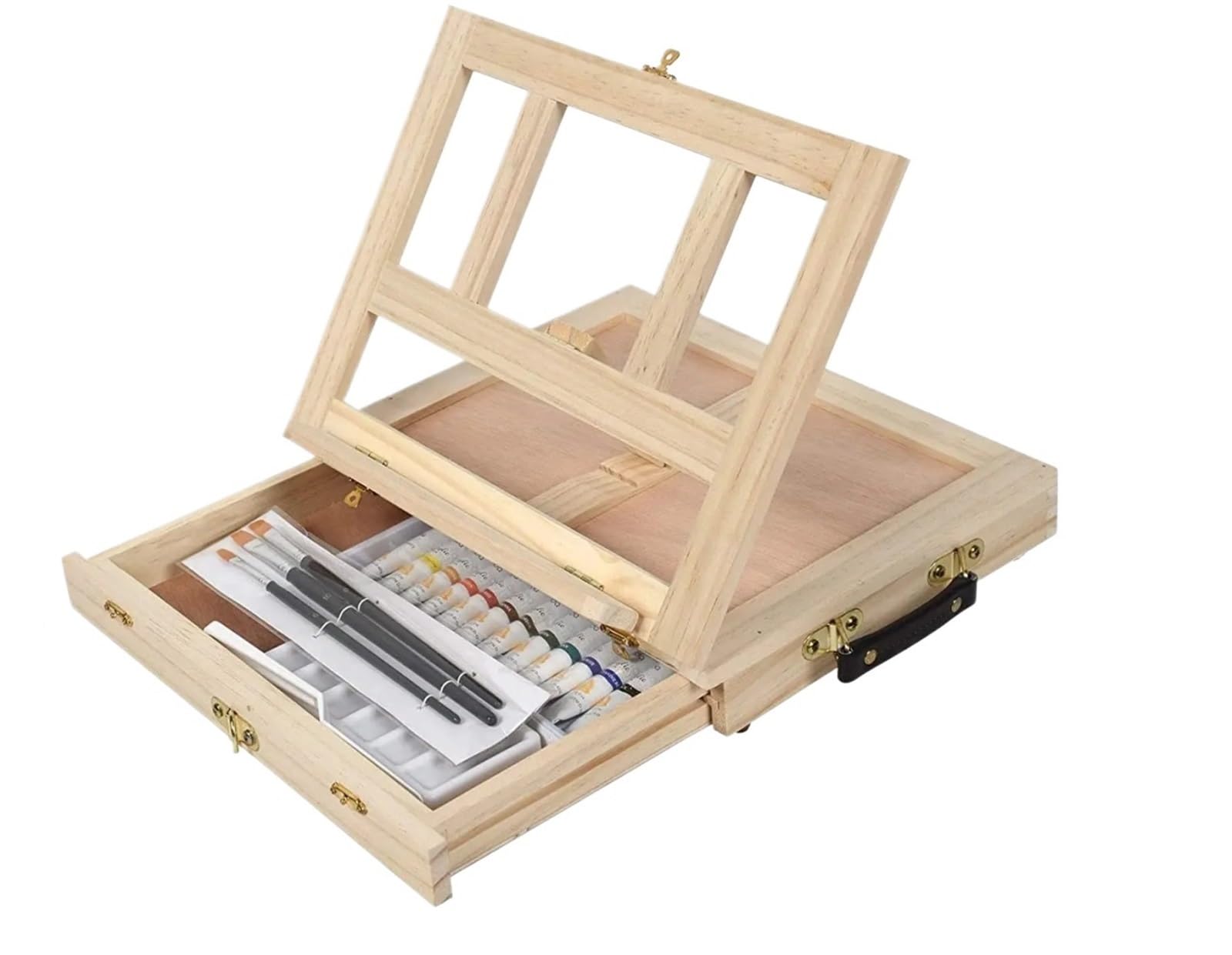 Boîte à croquis en bois for la peinture pour Débutants Artistes