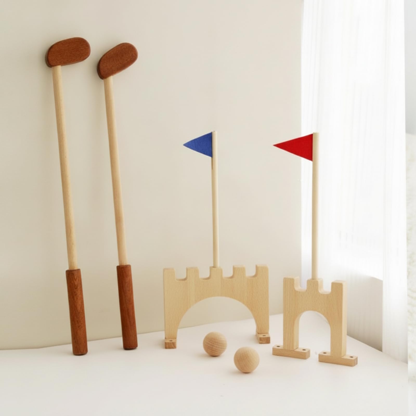 Juego Golf Infantil con Banras Didáctico Mini Golf Completo para Niños, Niñas