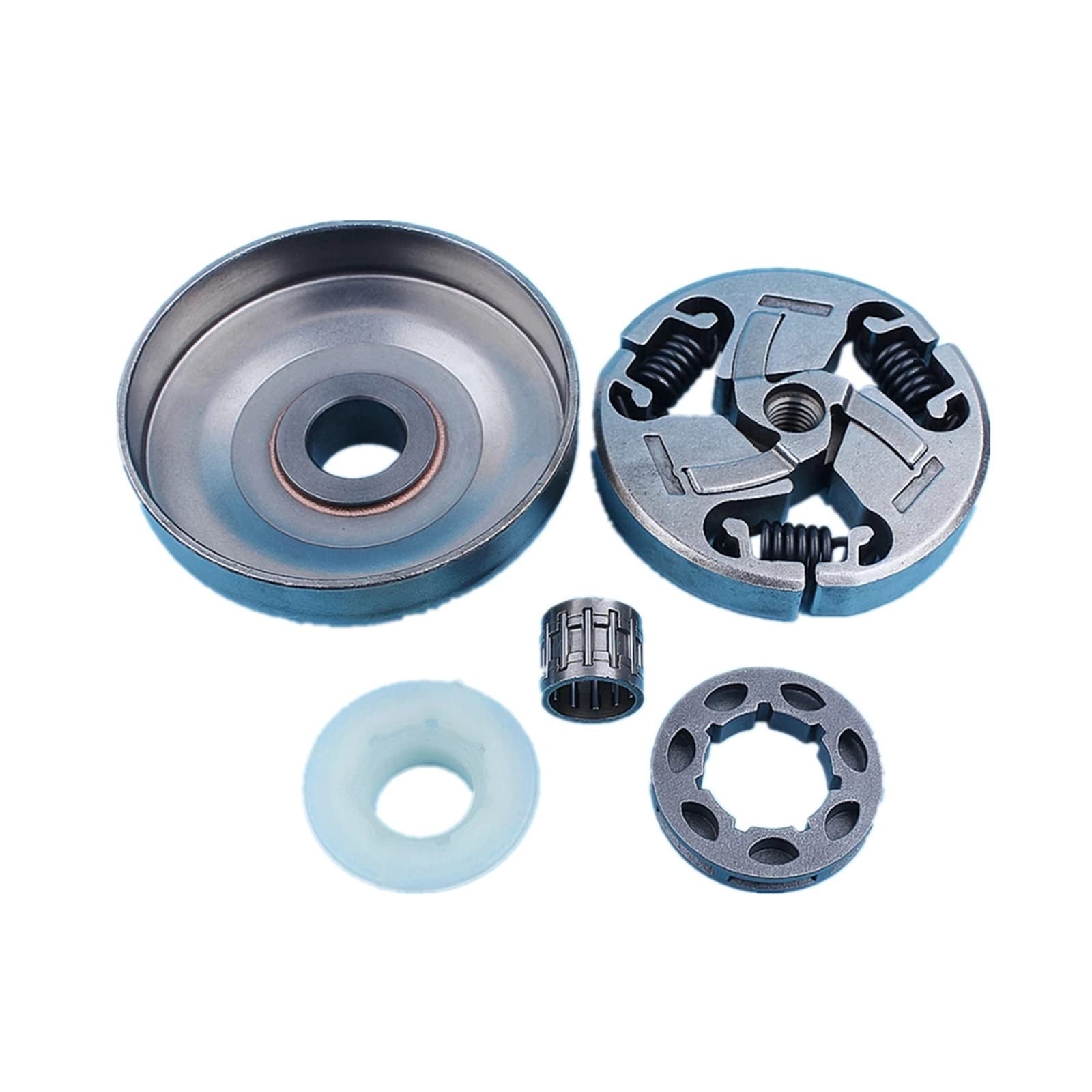 Kit de engranaje de tornillo sin fin de llanta de rueda dentada de tambor de embrague 3/8 apto for Jonsered 2159 CS2156 CS2159 CS 2156 motosierra 7 piezas de repuesto de dientes