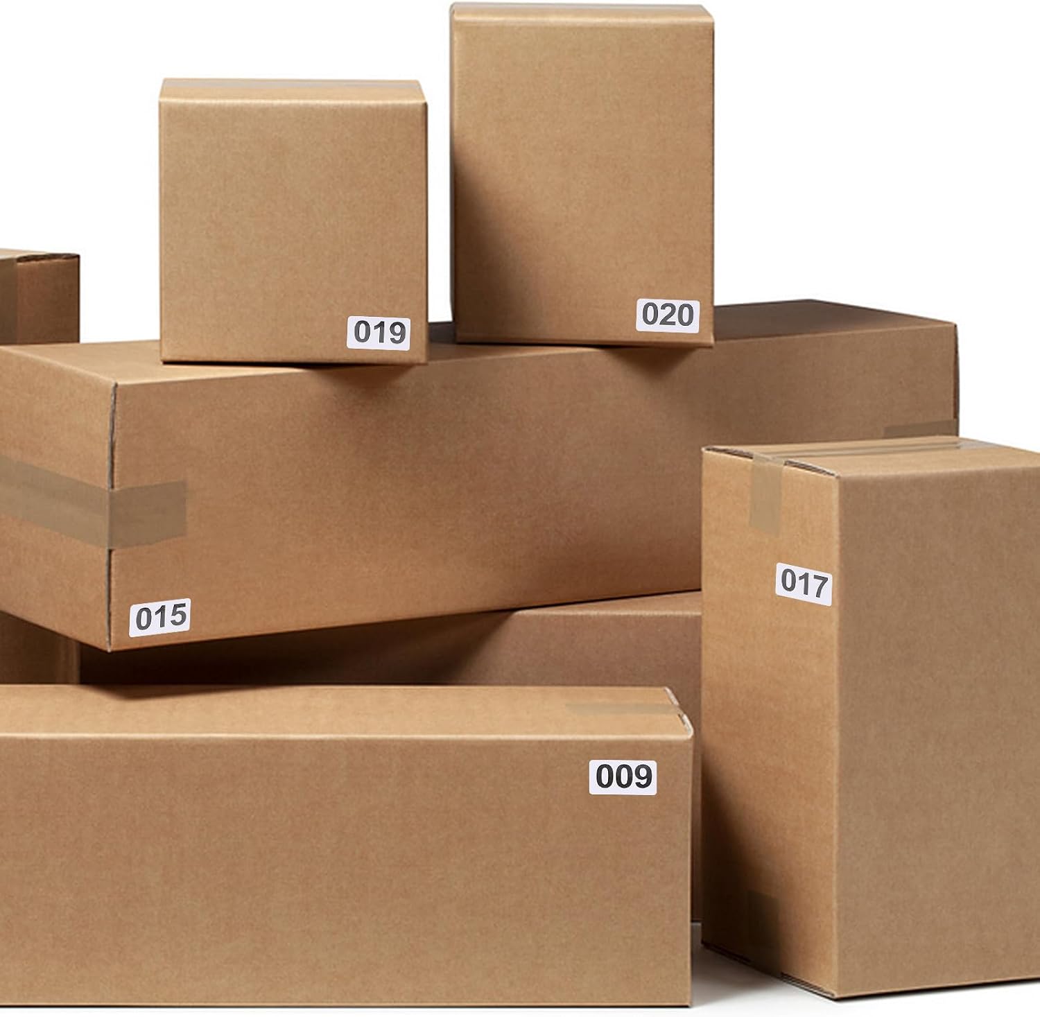 Self-Adhesive Number Label Stickers for Shelves and Containers, Heat Sensitive Adhesive with Easy Peel Feature, Versatile Application for Warehouse Inventory and Storage