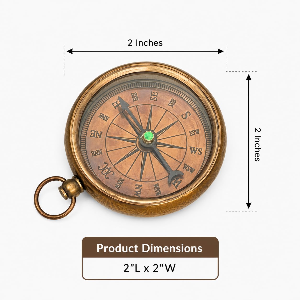 Amazon.co.jp: Nautical Vintage Antique Finish Compass Shiny Brass
