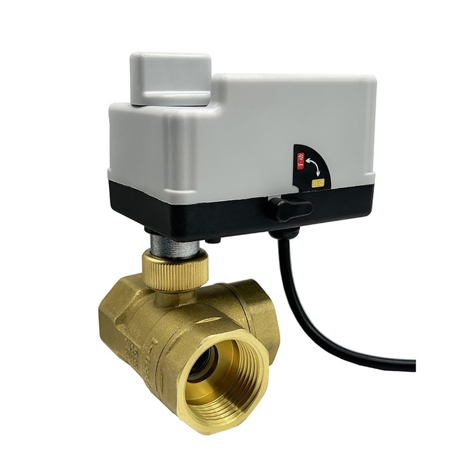 Valvola A Sfera Motorizzata In Ottone A 3 Vie Da 1/2 '' 3/4 1 Con Interruttore Manuale A Elettrica A Tre Fili E Due Controlli Conservazione Dell'Acqua(1-1/4",AC,T Type)
