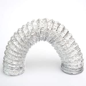 BouGPeng 6 M Tuyau Ventilation En PVC 150mm Tuyau D'évacuation D'air