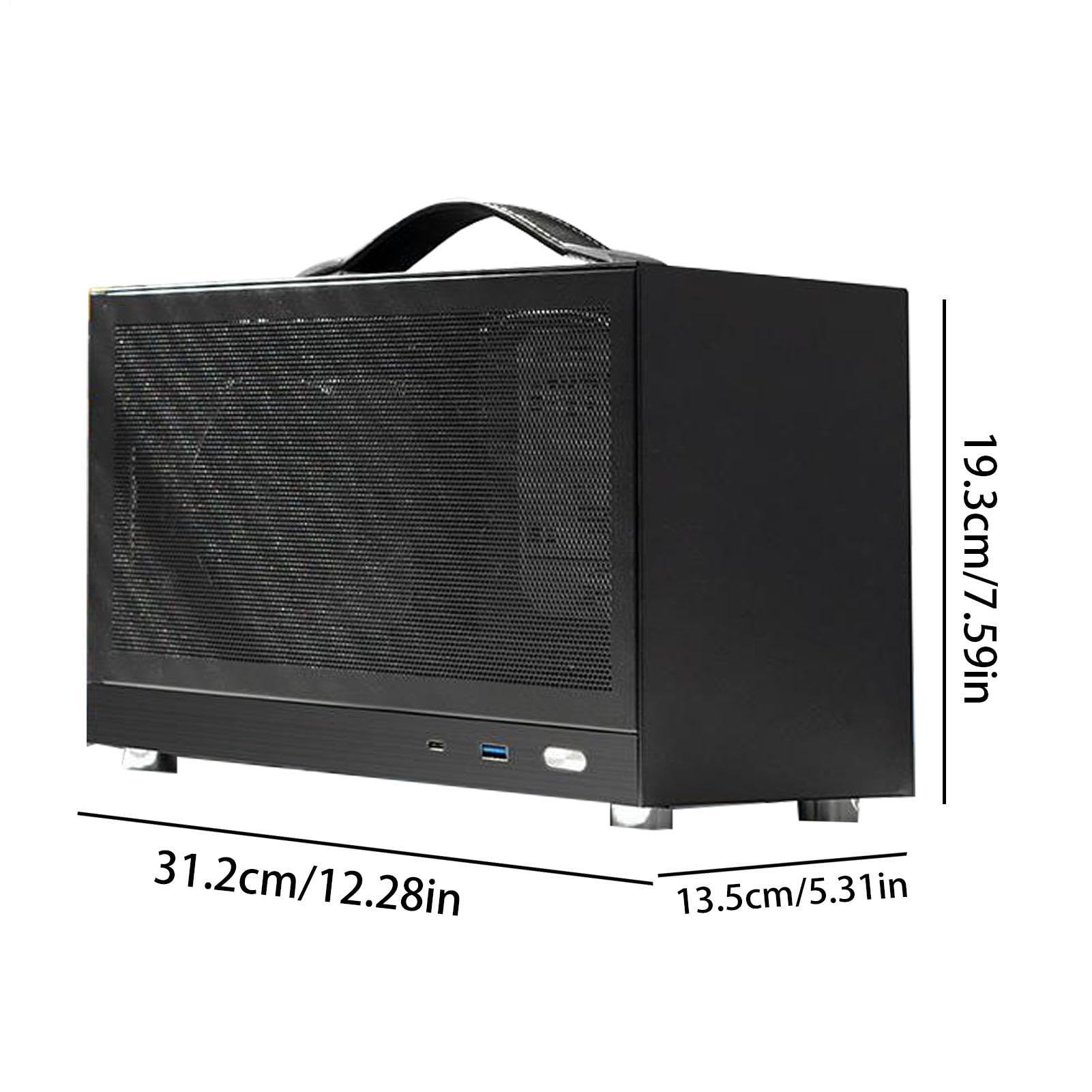 Box host per computer - ventilato, cornice durevole | Custodia per | PC desktop per il personale 'ufficio, giocatori di casa, studenti, singoli utenti, configurazione di workstation compatta,