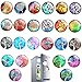 Imanes de Cristal para Nevera 24pcs Imanes de Nevera Decoración Imanes de Nevera Redondos Colores Imanes Pizarra para Pizarra Magnética Imanes Creativos para Nevera para Pizarras y Fotos Decorativo