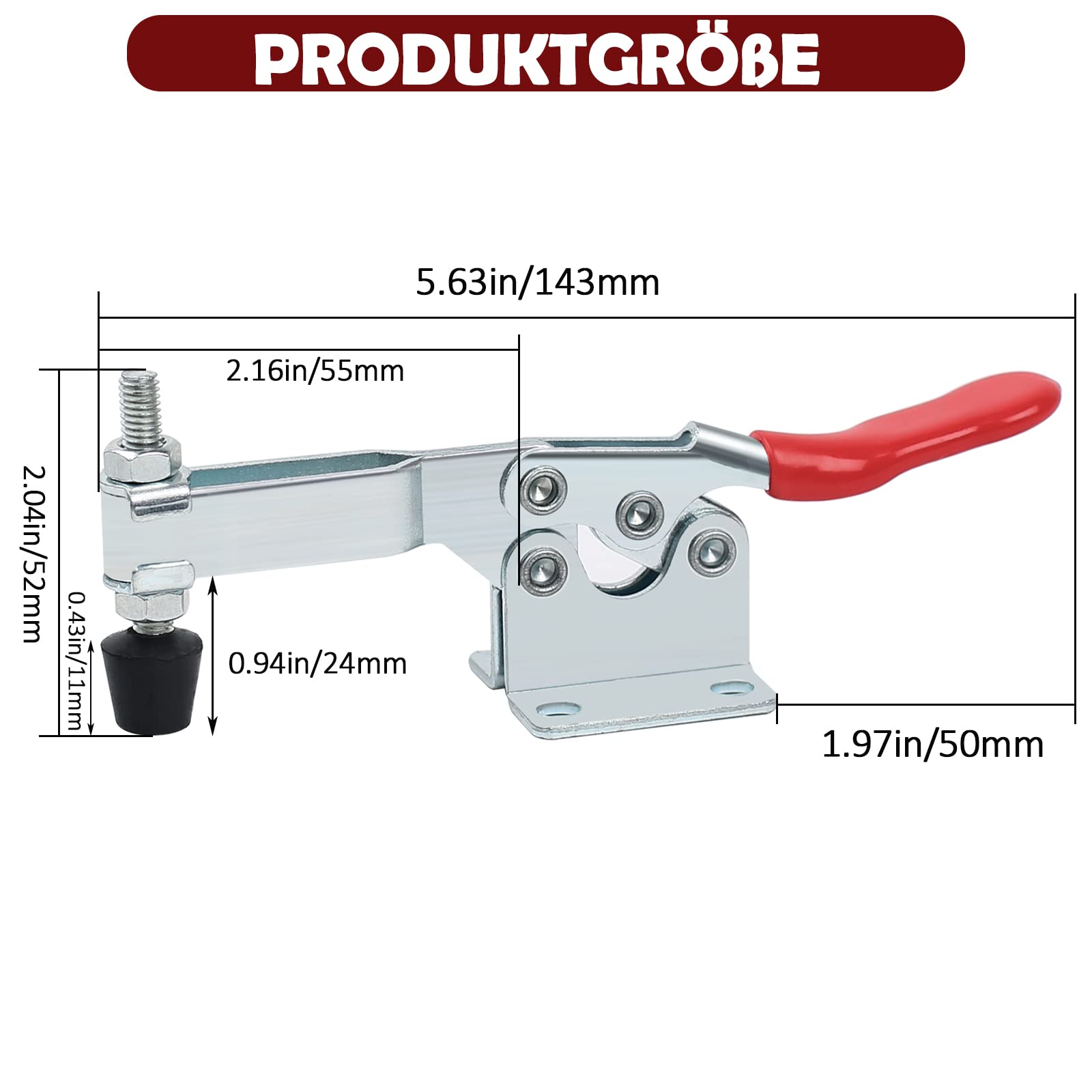 Lot De 10 Tendeurs à Levier GH-201A - Capacité 198 Kg, Pour Soudage, Menuiserie, Bricolage