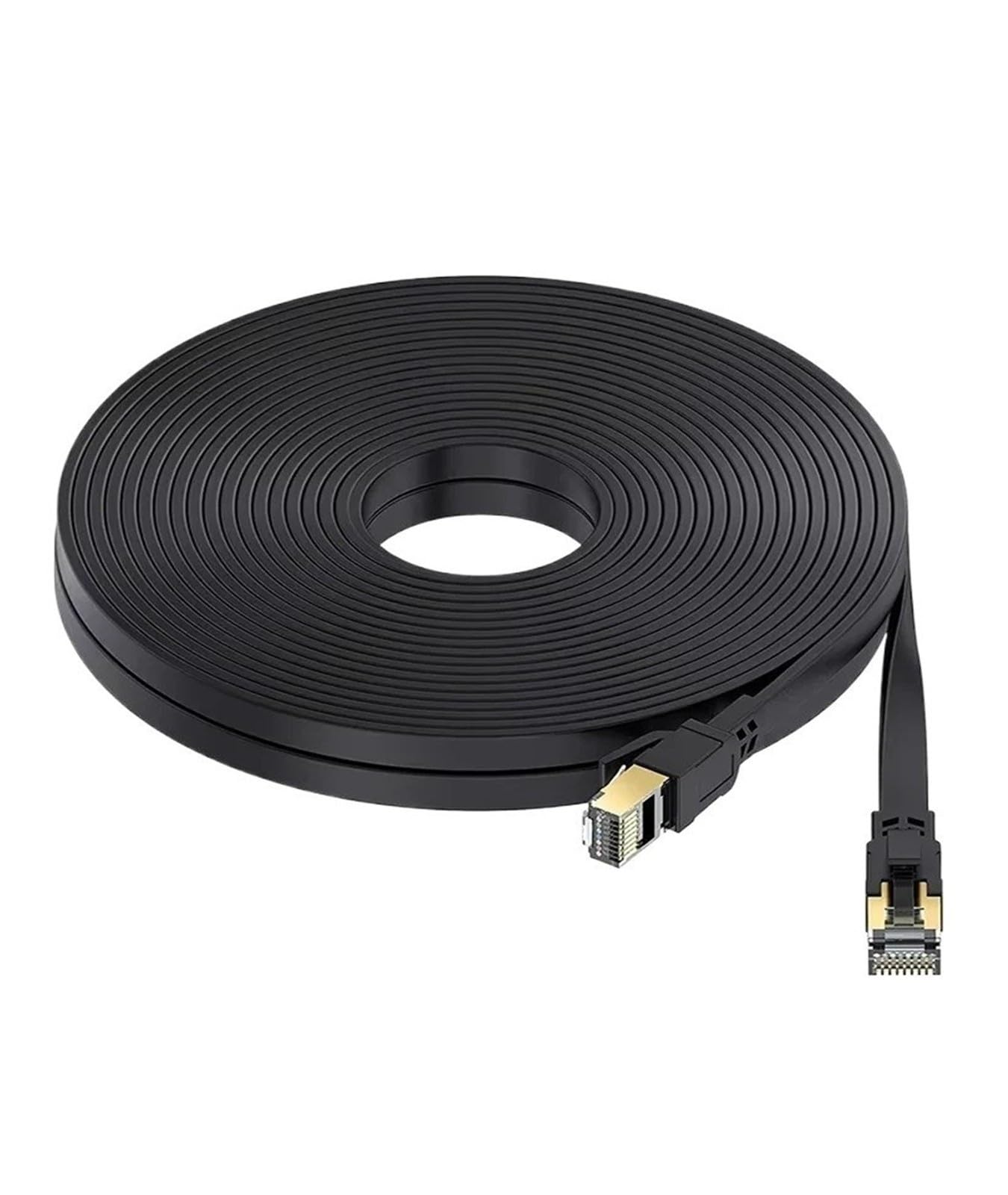 Câble Ethernet plat CAT8 40Gbps 2000MHz de modem de PC