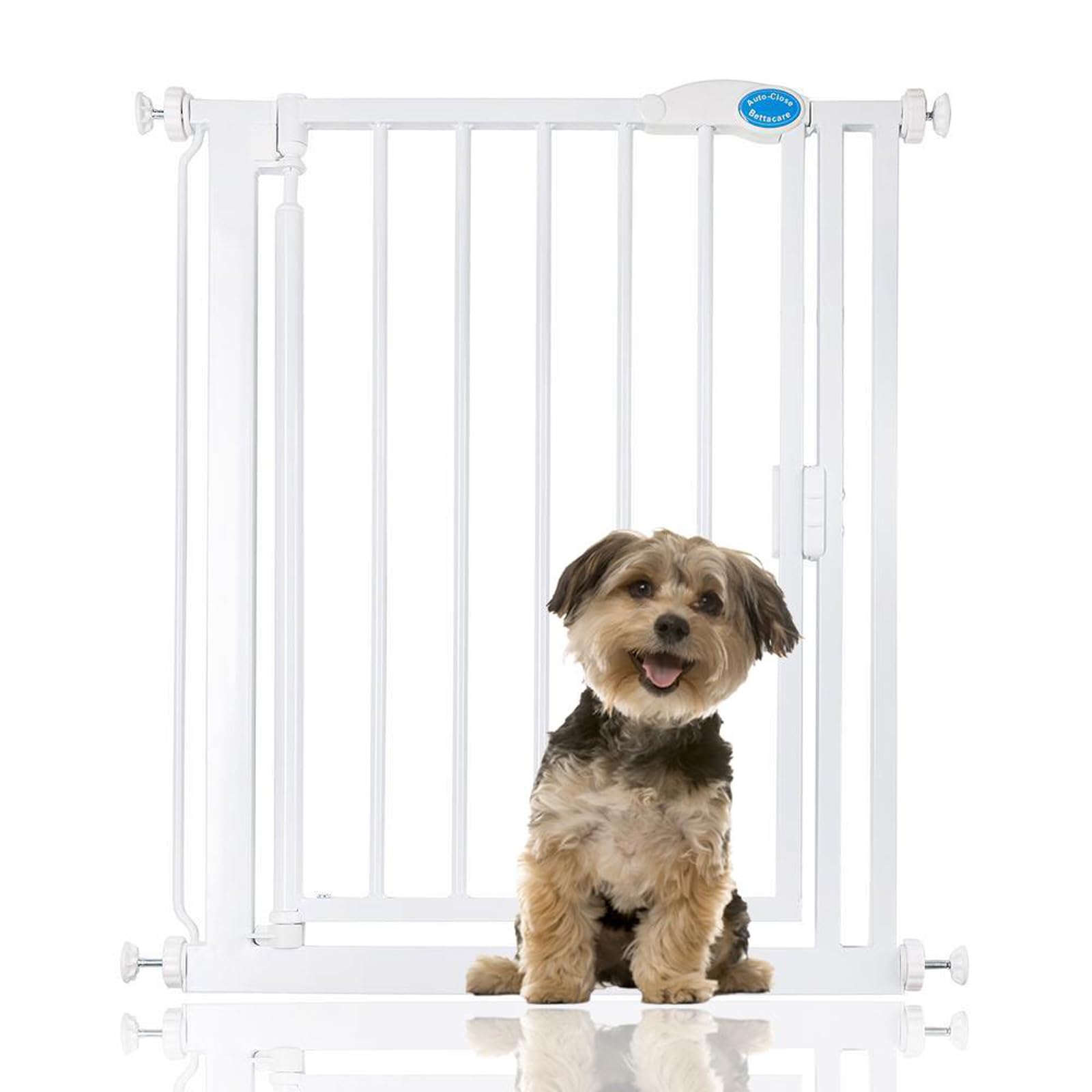 Bettacare Auto Close Pet Gate - Pressure Fit Stair Gate - 68.5cm - 75cm - White