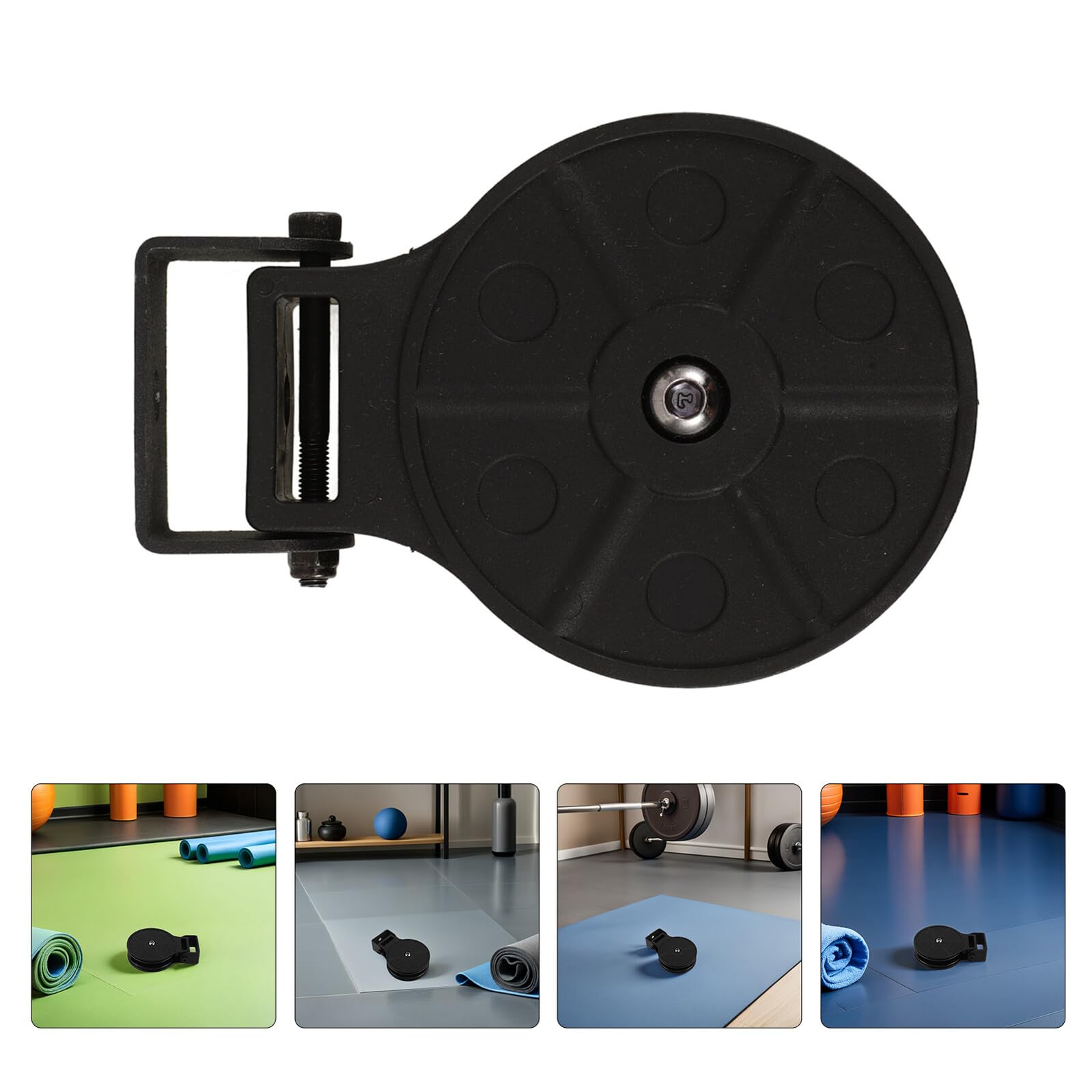 Carrucola per Cavi Fitness 2 Pezzi Nera Abs Ferro per Palestra | Uso Riabilitazione e Programmi Allenamento, Ruota Heavy-duty, Ricambio per Attrezzature