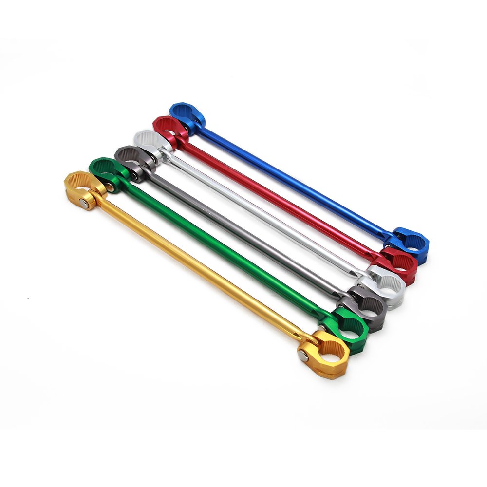 Barre équilibre Guidon Réglable GUODIBAIHUO Barre Transversale Réglable Pour Guidon Suzuki Burgman 650 - 22mm, Couleur Noire - Support Multifonction (équilibre, Téléphone) - Alliage D'aluminium CNC