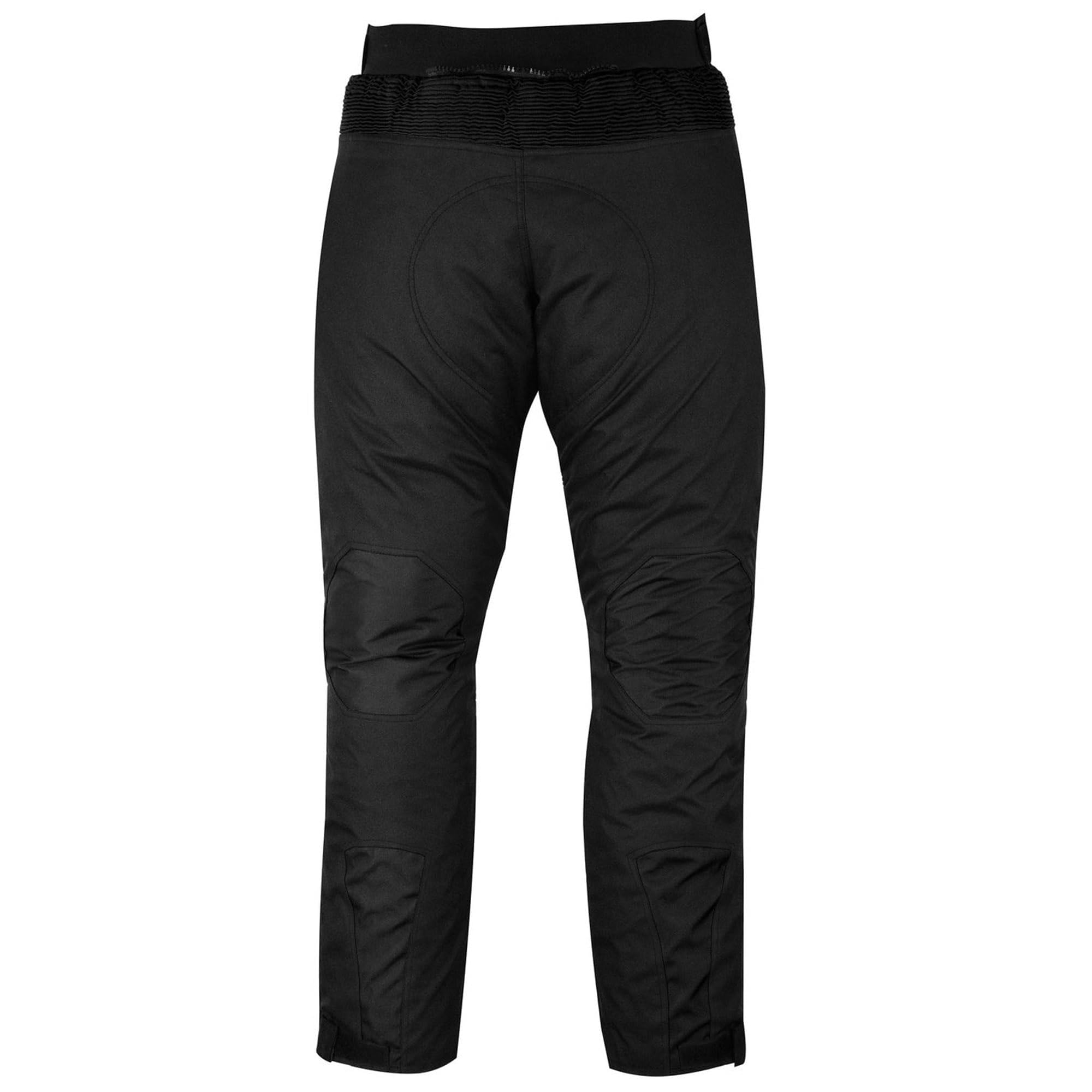 German Wear Pantalon de moto pour homme avec protections 2CE – Coupe-vent Biker Quad Textile – Doublure thermique lavable et amovible – Fermeture éclair combinée, Taille élastique – 4 couches & 2