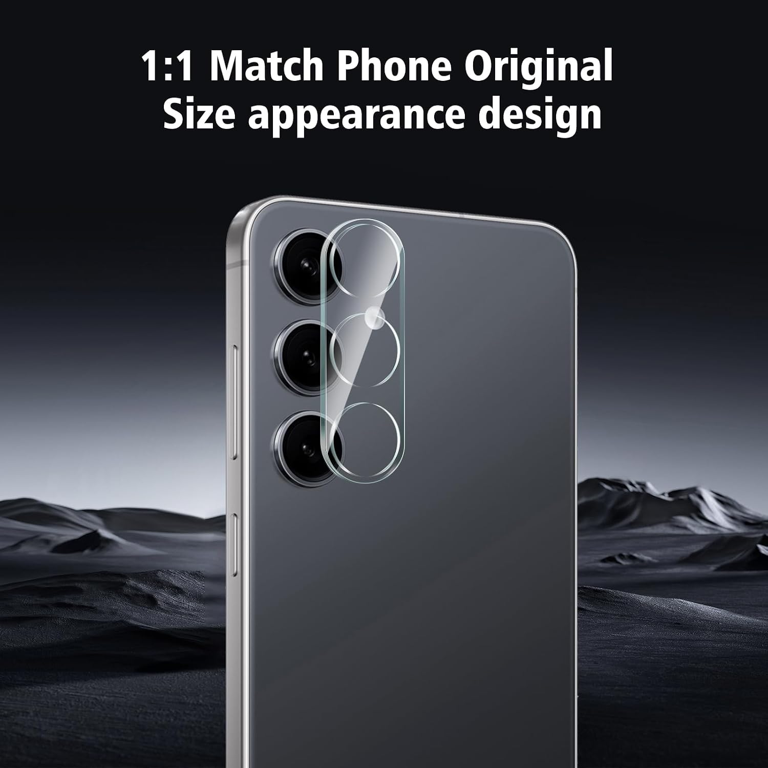 3 Pack for Samsung Galaxy S25 Fe Camera Lens Protector, Tempered Glass Film 9H Hardness, Scratch Resistant, HD Clear, Case Friendly