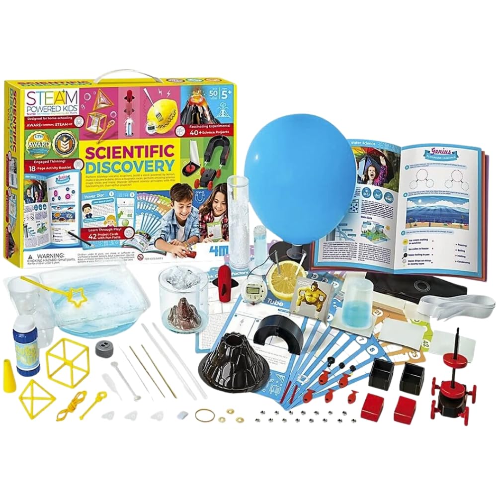 4M STEAM Powered Kids - Scientific Discovery, Bumper Pack of Science and Activity Kit for Children Ages 5+