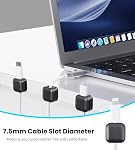 aceyoon Magnetic Cable Clips, 12 Pack Cord Organizer Cable Management, [1s Lock] Desk Cable Organizer Strong Adhesive Wire Organizer Keeper for Desk, Nightstand, Wall, Home, Office, Car