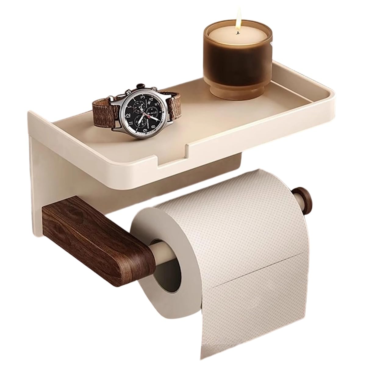 IJSDNVJNDX Cotton Pads Napkin Face Towel Tissue Boxes Modern Wall-Mounted Retro Wood Storage for Kitchen B