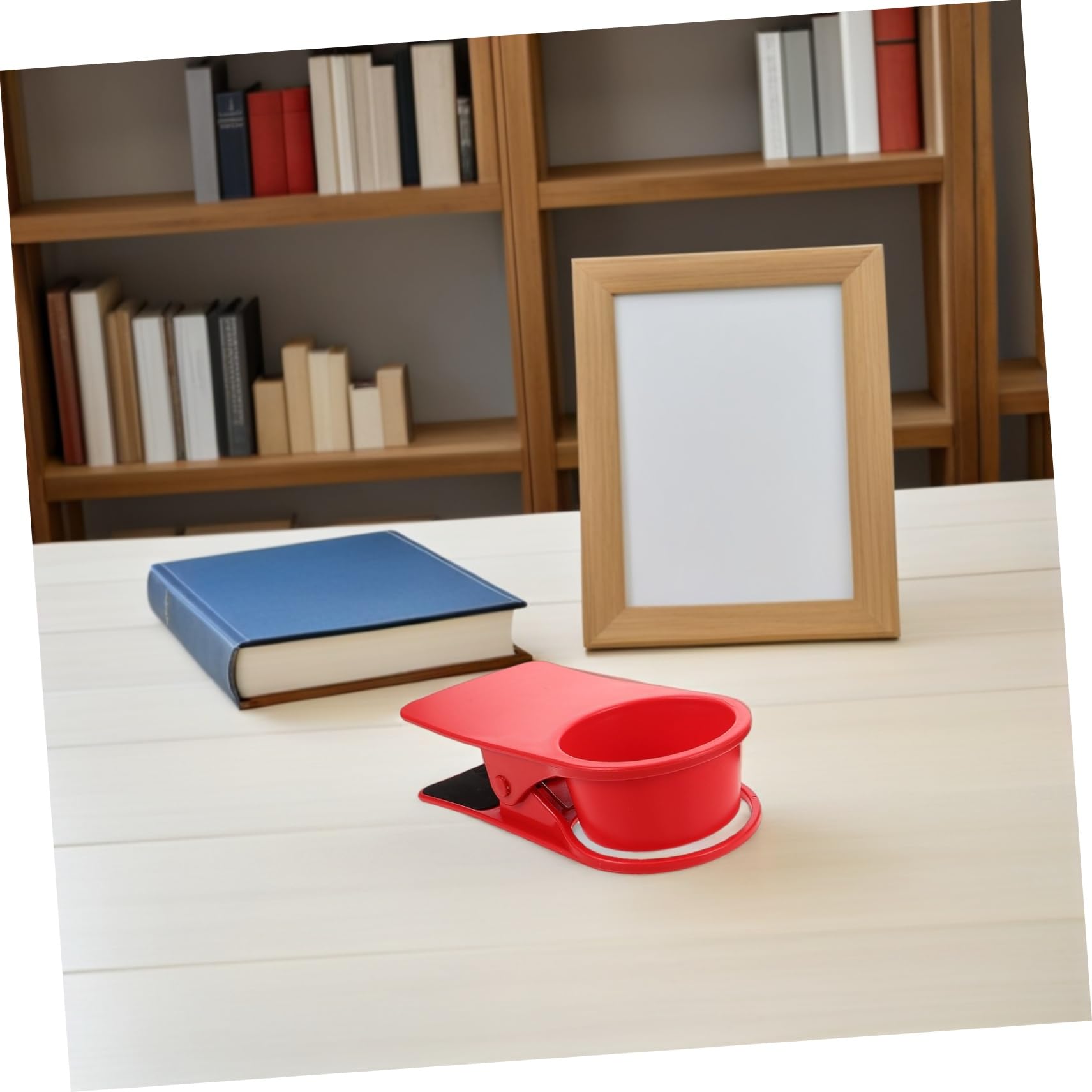 SOLUSTRE 3stücke Tischbecherhalter Clip Becherhalter für Schreibtisch Stehtisch aus Kunststoff zum Anklemmen für Getränke Kaffee Zuhause Büro Auto