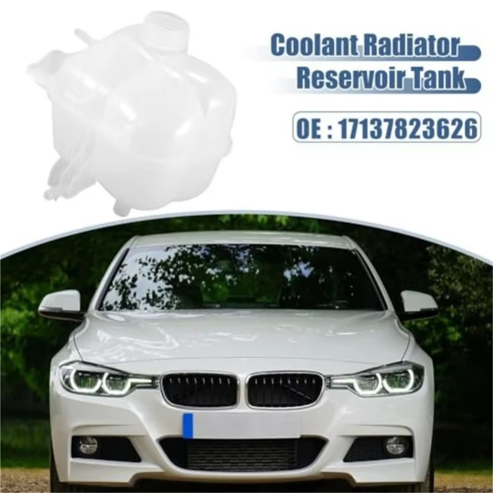 Per 118i I3 I3s I8 318i Vaschetta Radiatore | 2014-2019 Serbatoio Di Espansione Del Liquido Di Raffreddamento Del Motore Serbatoio Di Troppopieno 17137823626 FRT1908C
