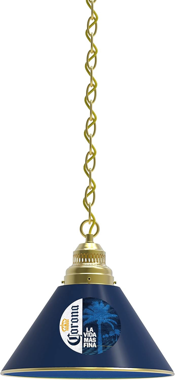 Holland Bar Stool Co. Indoor Modern Bright Ceiling Pendant Lighting Shade Corona (Palm) Pendant Light with Brass Fixture