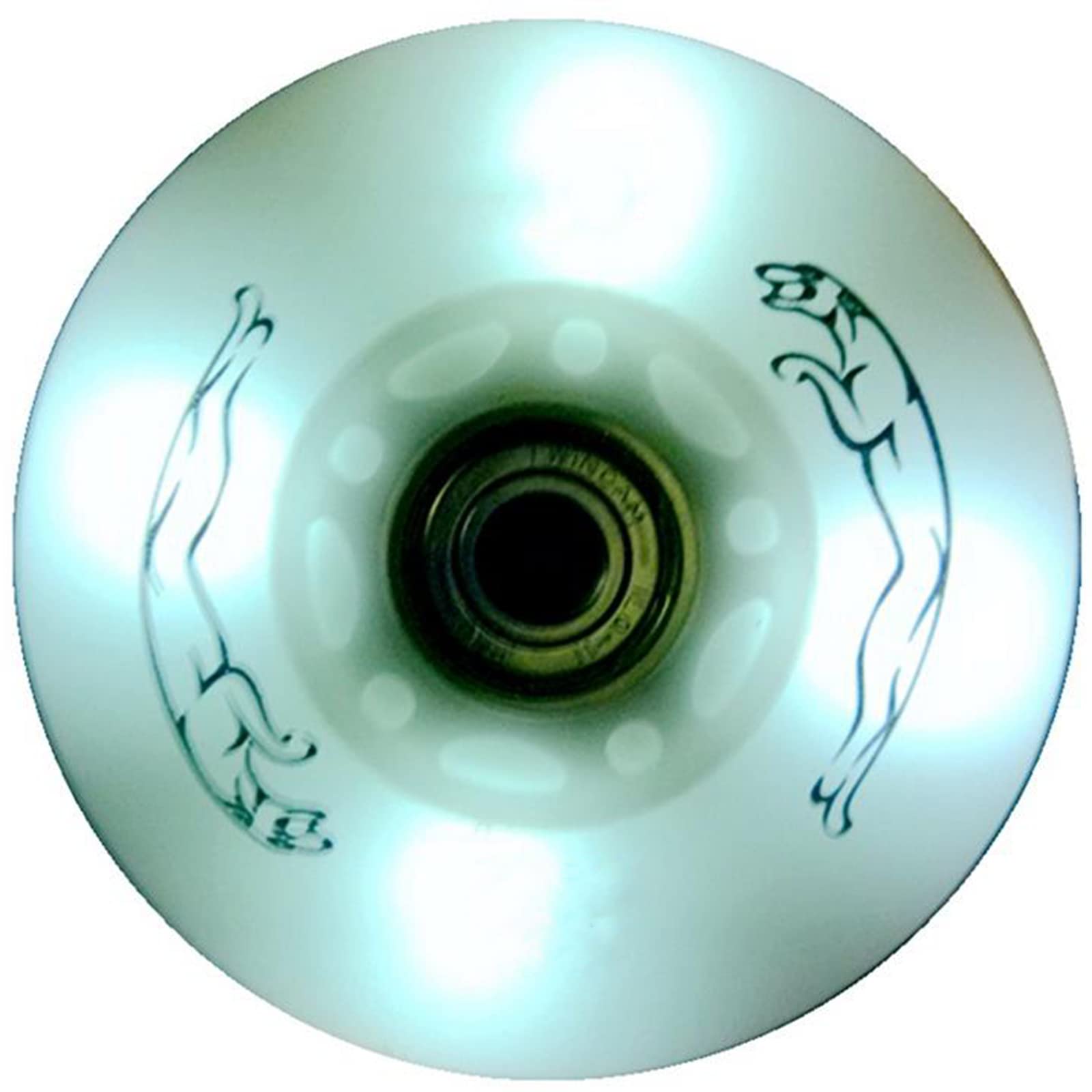 Genérico Ruedas de Repuesto para Patines en Línea Exterior Interior Ruedas de Repuesto Resistentes Al Desgaste con Led Intermitentes de mm, 72 mm, 76 mm Y 80 mm, Paquete de 8, 90 A, con Rodamientos