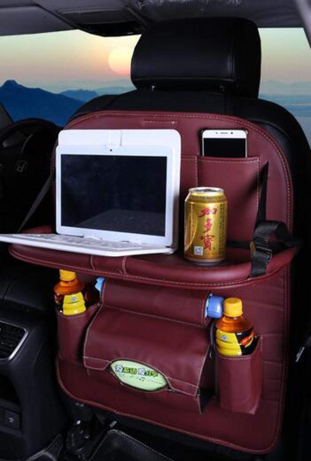 HIAHXC Auto Taschentuch Box - Praktischer Rücksitz Organizer Fürs Auto