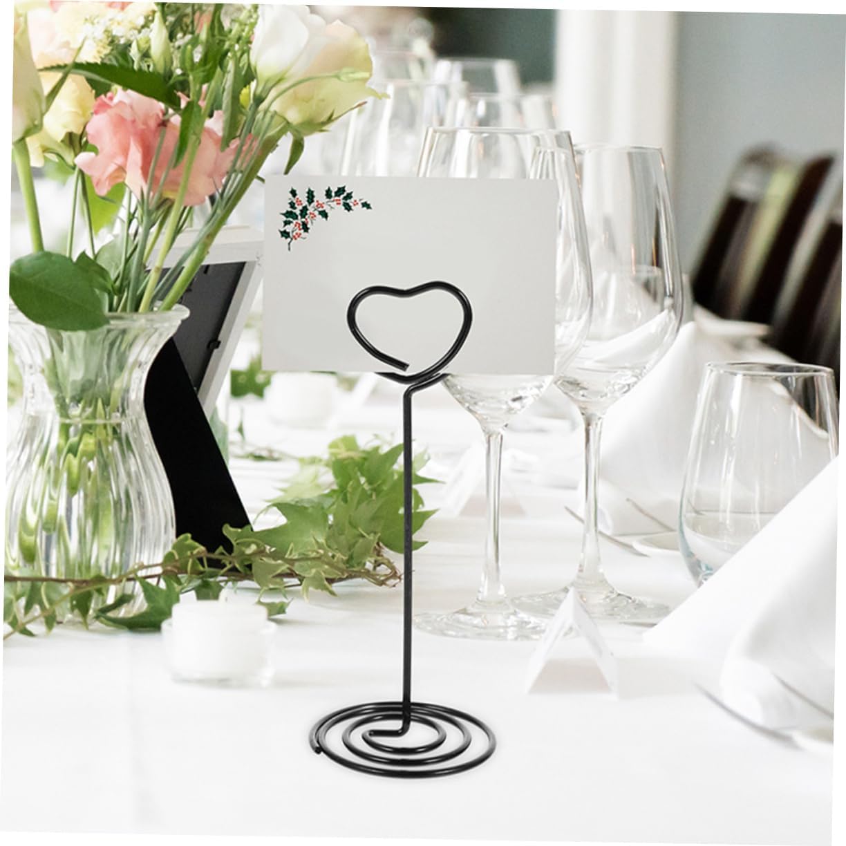 8pcs Table Card Holders Decorative Star-Shaped Photo Clip Stands for Weddings Restaurants and Events for Menus Name Cards and Memos