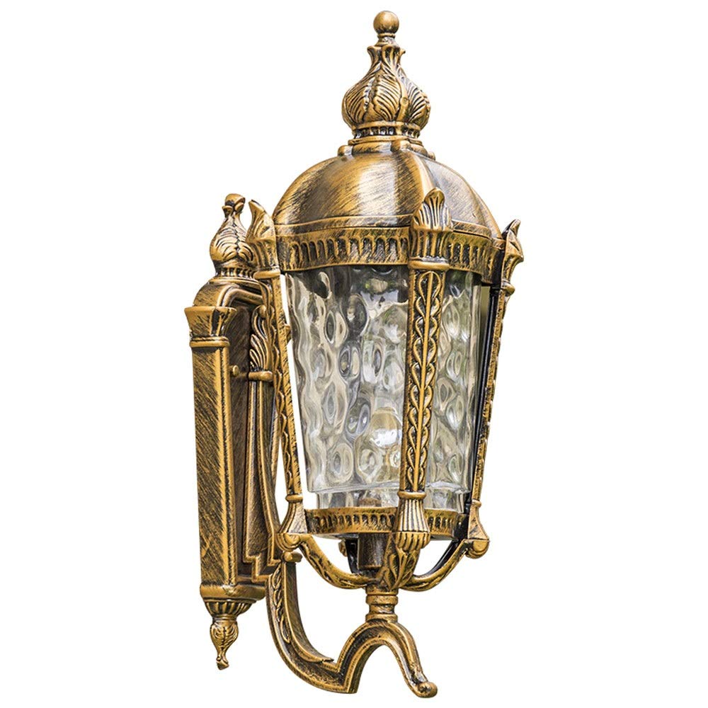 Wodoodporna lampa ścienna na zewnątrz IP55, szklana latarnia ogrodowa, ganek, wykończenie brązu, odlew aluminiowy, do domu, patio, podjazdu, stoiska, wodoodporna