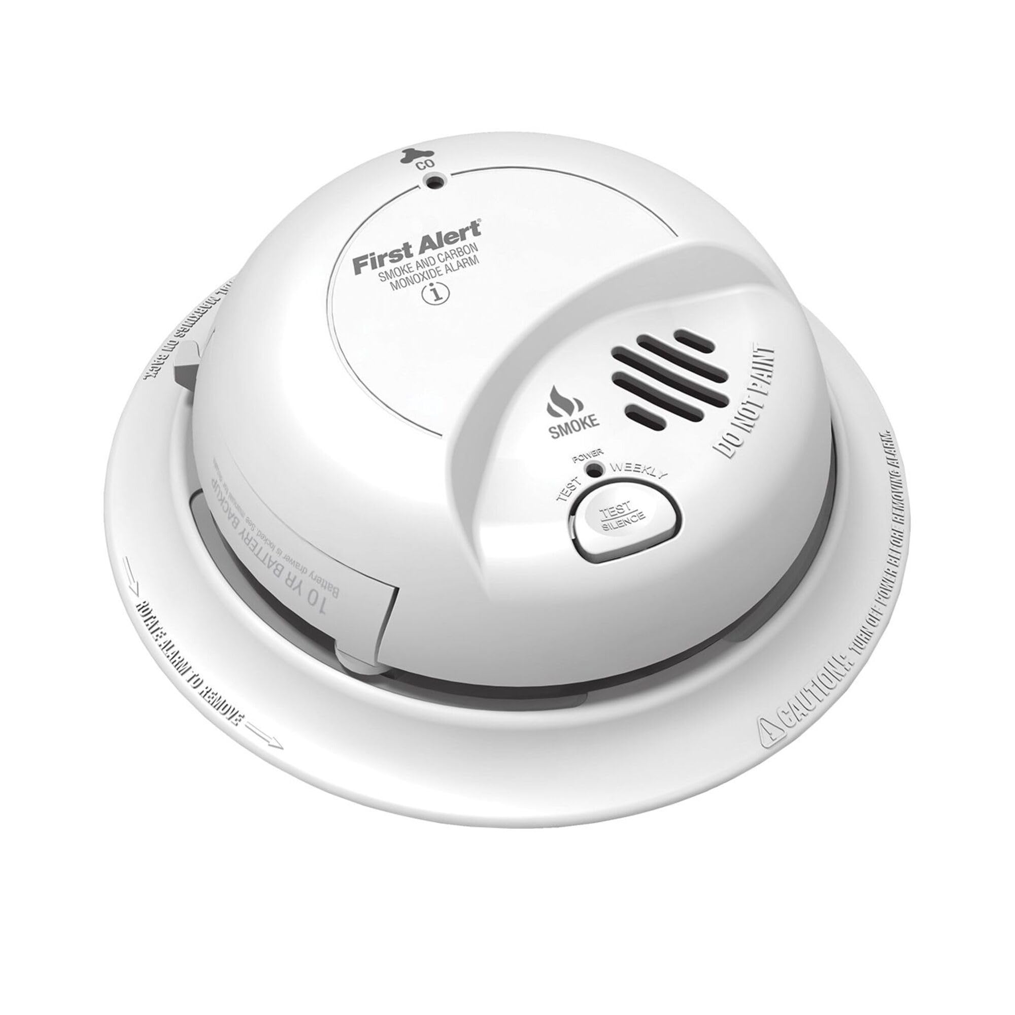 BRK SC9120LBL Hardwired Smoke and Carbon Monoxide (CO) Detector with 10 Year Sealed Battery Backup , White