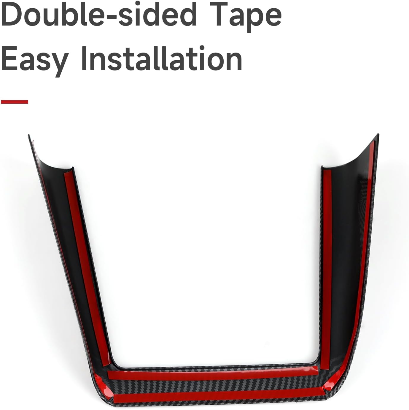 Car Center Console Trim Gear Shift Panel Decal Charger Frame Cover Carbon Style ABS Sticker for Tesla Model 3 Highland 2024 2025 2026 Model Y Juniper 2025 2026 Accessories