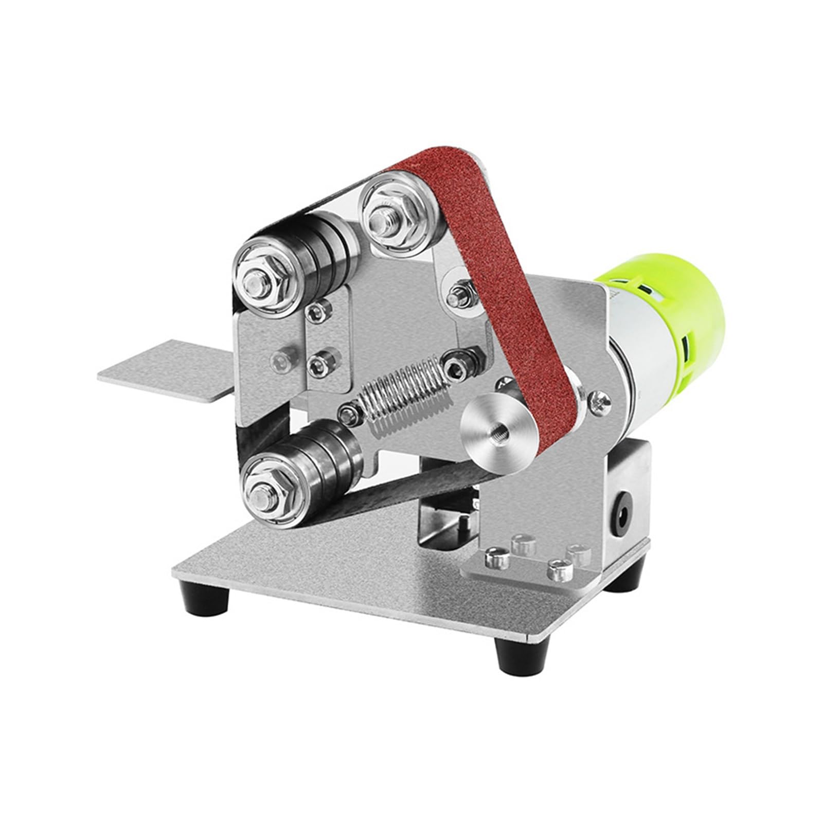 Csdasw Silver Multifunctional Grinder Mini Electric Belt Sander Diy Polishing Grinding Machine Cutter Edges Sharpener Jewellery Diy(15)