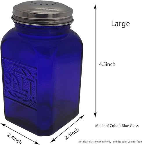 Miniatura 2 de Salero y pimentero vintage (azul, grande)