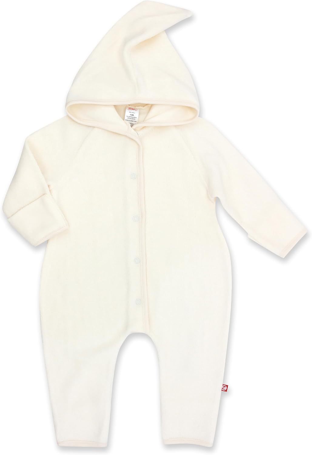 Zutano Cozie Fleece Baby One-Piece Elf Romper with Hood