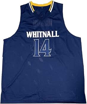 T Herro 14 High School Falcons Stitch Basketball Jersey Sewn Navy