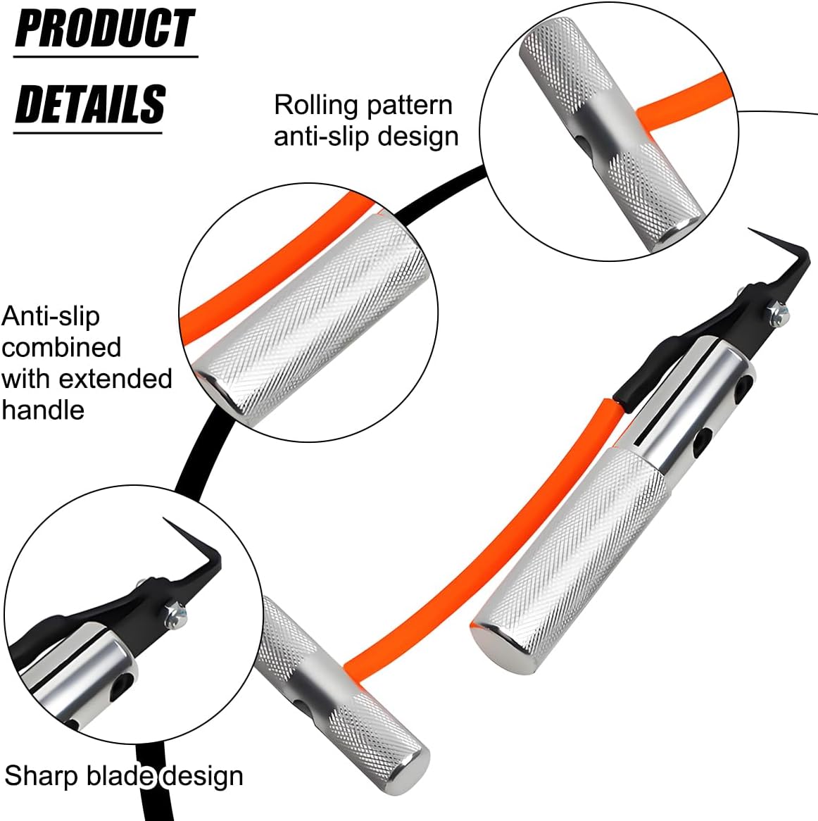 Car Windshield Removal Tool, Vehicle Window Stripper Knife Cutter Glass Trim Remover with T-Handle, Automotive Windscreen Removal Repair Cutting Tool, Universal for SUV Van Truck