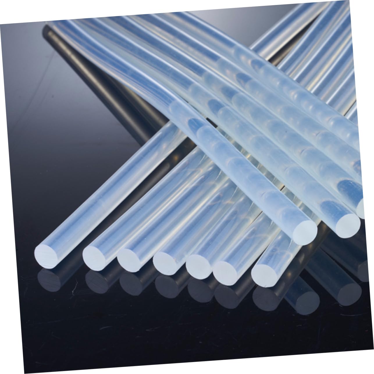 jojofuny 100 Piezas Barras de Pegamento Termofusible Transparentes para Manualidades Diy para Casa Oficina y Escuela