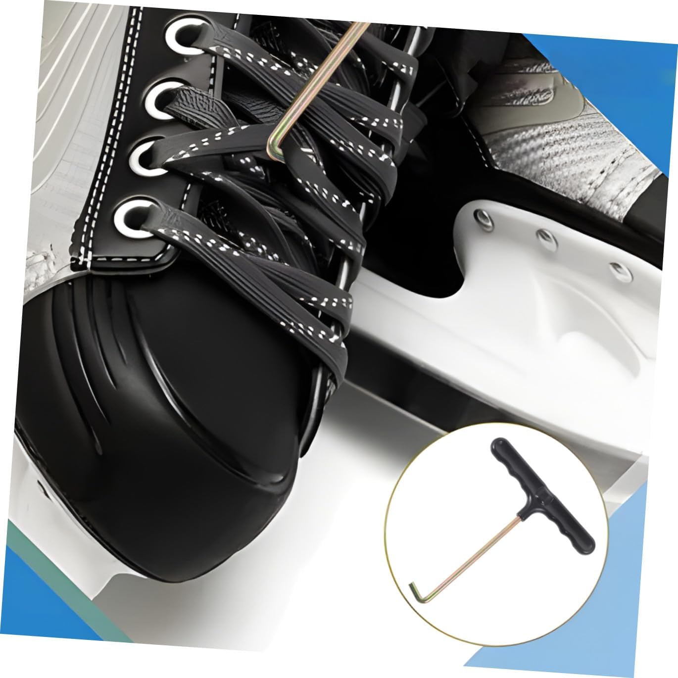 WOONEKY 3pcs Ergonomic Design Shoelace Puller for Shoes Replacement Boot Laces Professional Shoelace Tools