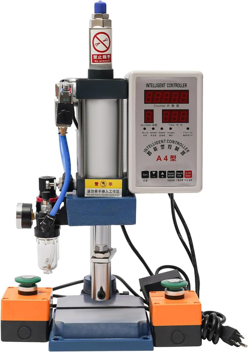 440LB/200KG Pneumatic Punch Pressing Machine, Desktop Punching Pressing Machine Desktop Punching Pressing Machine