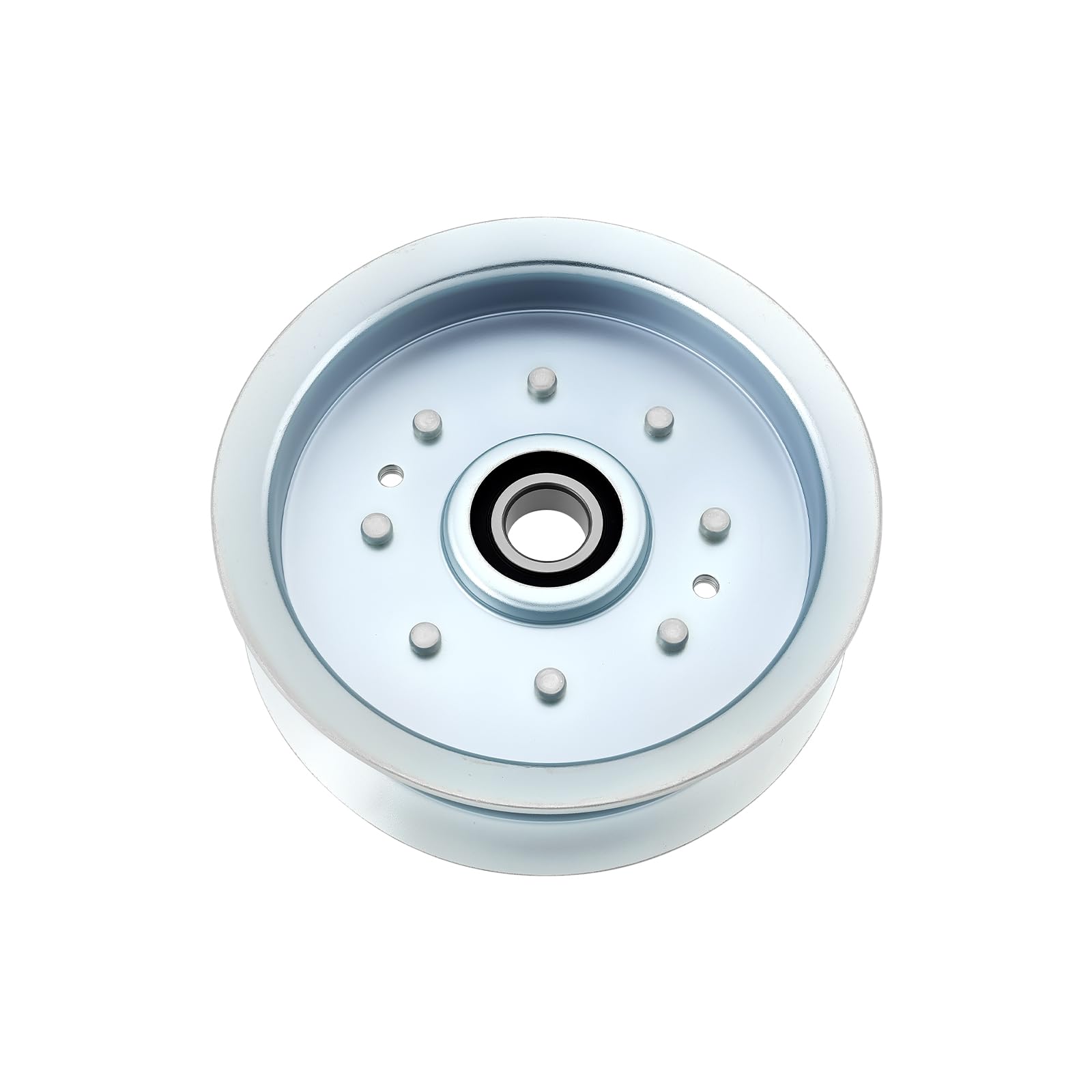 ECSiNG 1pc Mower Flat Idler Pulley GY22082 GY20629 Lawn Mower Pulley Compatible with John Deere D100 D120 D140 Series Lawn Tractors