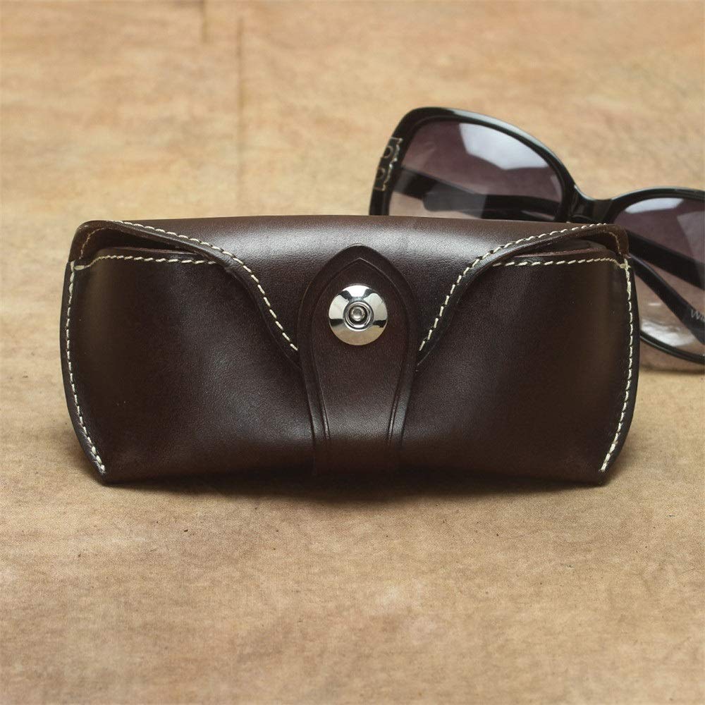 Casos de gafas portátiles Estuche de cuero unisex for gafas for sol