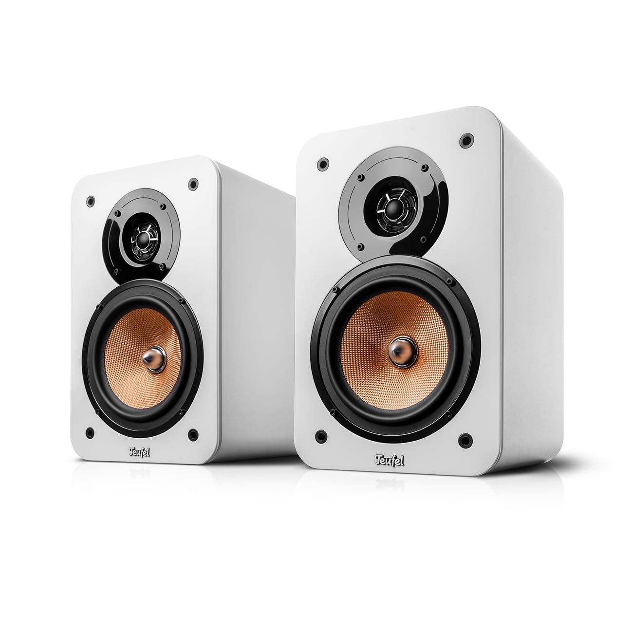 Teufel Ultima 20 Concept 5.1 Sistema de Altavoces Sonido Surround Home Cinema con Bluetooth y Receptor AV Integrado, Dolby Audio, función de Tarjeta de Sonido USB-C, HDMI ARC CEC (Blanco)