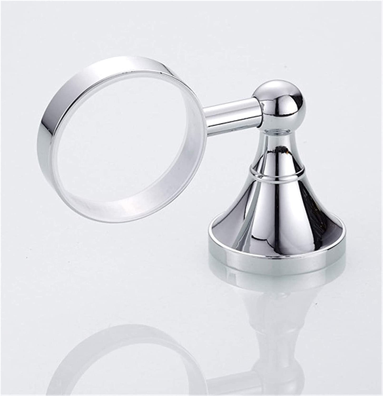Portavasos para cepillos de Dientes， Soporte Moderno for Cepillo de Dientes Plateado Brillante con Taza de cerámica, Accesorios de baño de latón for Montaje en Pared, perforación(Bronze)