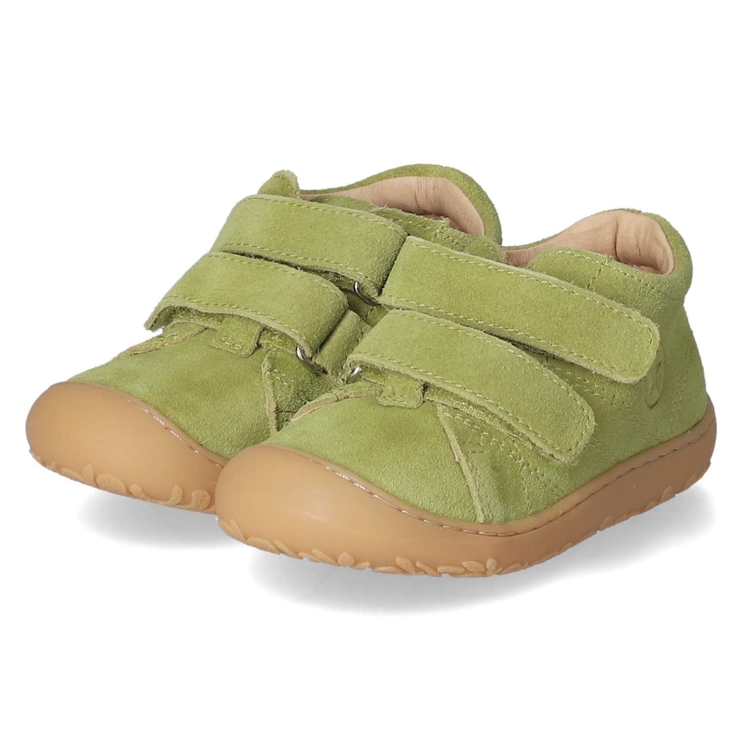 Bisgaard Bambini Scarpe Velcro HALE V Verde Pelle grezza