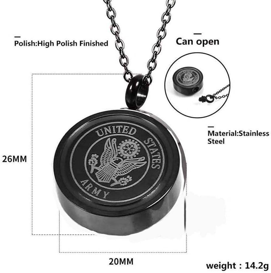 Black Urn Necklace For Ashes Stainless Steel Memorial Cremation Jewelry - Image 2