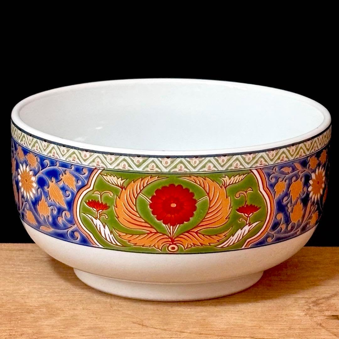 第一陶器　翔山窯　黄地唐子　蓋付き丼ぶり揃　5客　色絵　どんぶり　雑煮碗　中鉢 第一陶器 翔山窯 黄地唐子 蓋付き丼ぶり揃 5客