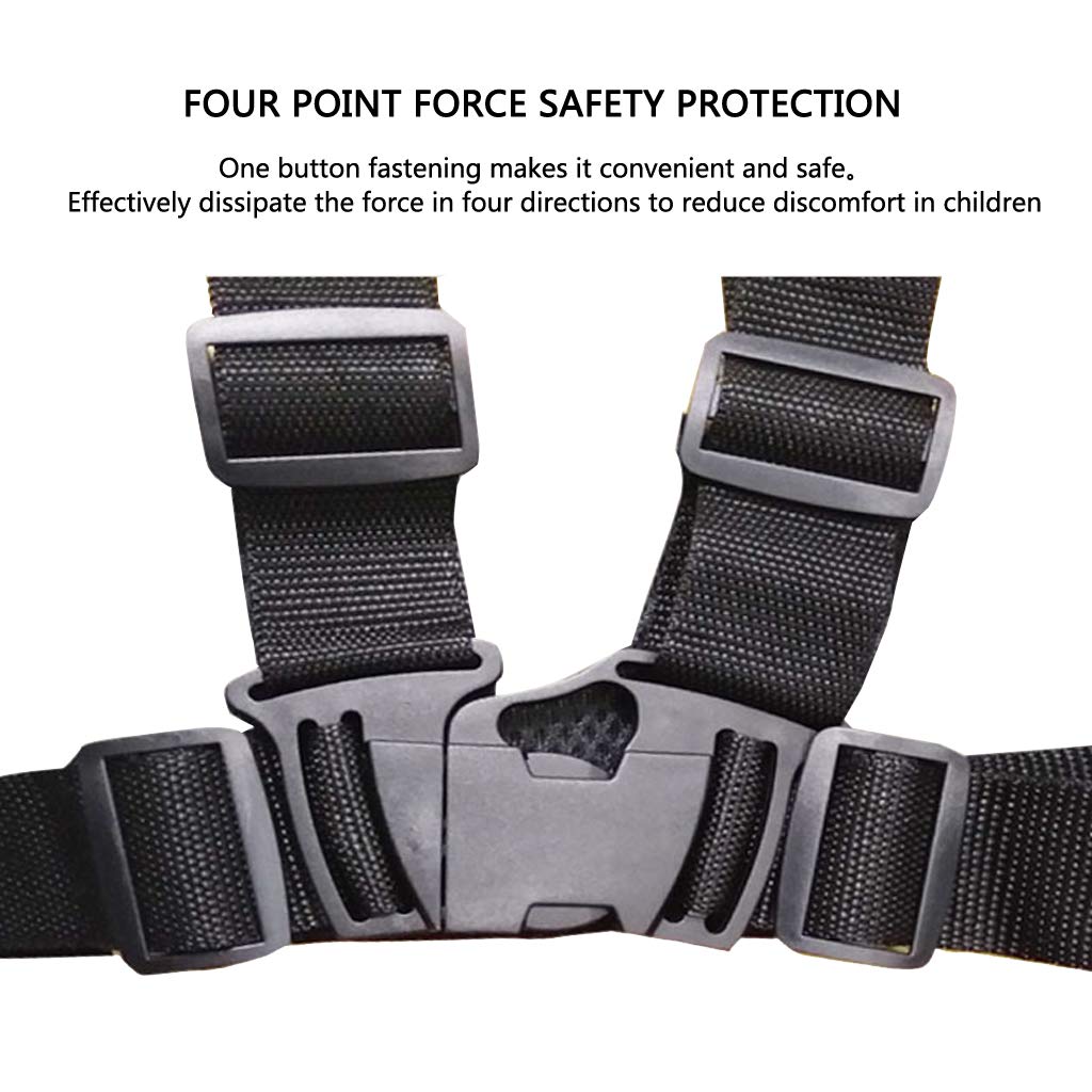 Cinturón de Seguridad Para Motocicleta Eléctrica Arnés de Seguridad Anticaída Para Niños Banda Reflectante Ajustable Arnés de Protección Para Motocicleta Para Niños Adecuado Para Niños de 1 a 12 años
