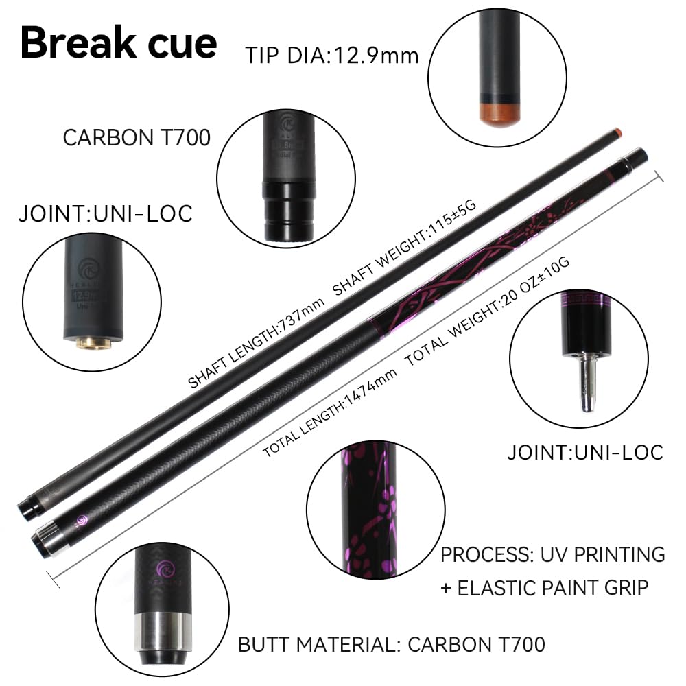 Amazon.co.jp: 【驚梅・歳寒双絶】ビリヤード キュー OKHEALING 58