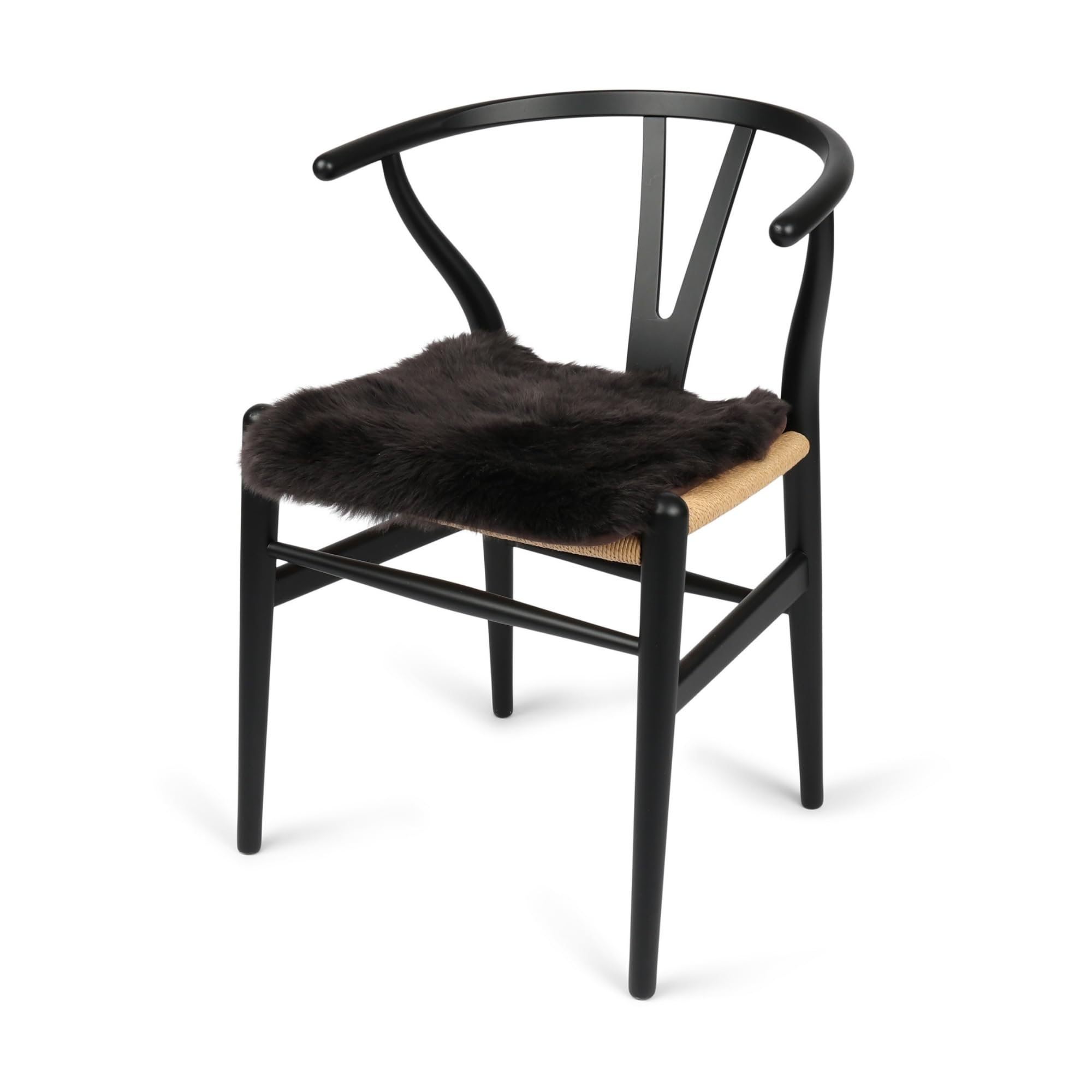 Nordic Sheep Sheepskin Seat Pads & Chair Cushion 40x40cm, Chocolate โ image 1