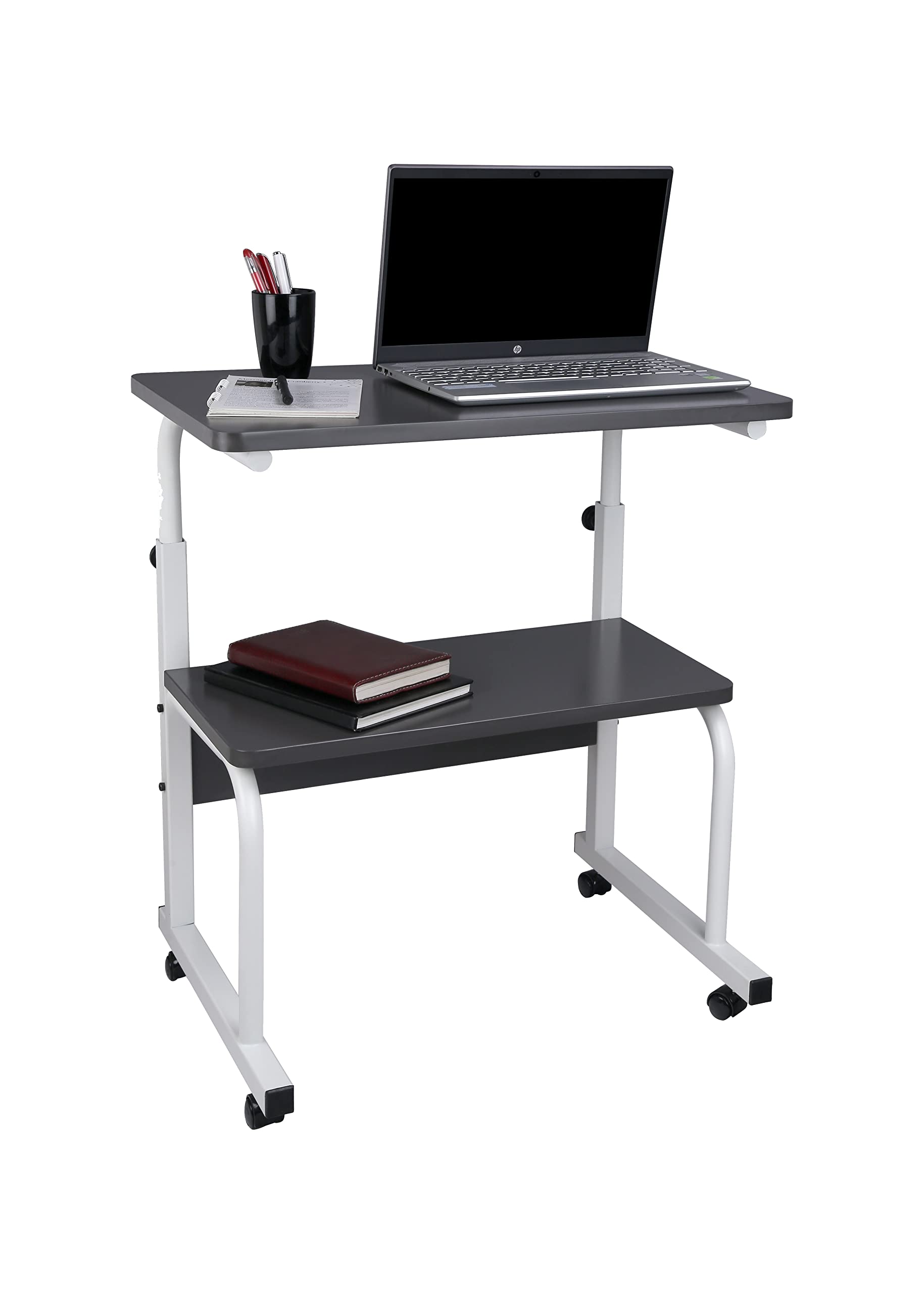 mnd Multipurpose Height Adjustable Laptop Table, Utility Table, Height Adjustable Table, Work at Home Table, Study Table, Portable Table, Office Table, Lapdesk (Slate) (B08J84JLQH) Amazon Price History, Amazon Price Tracker